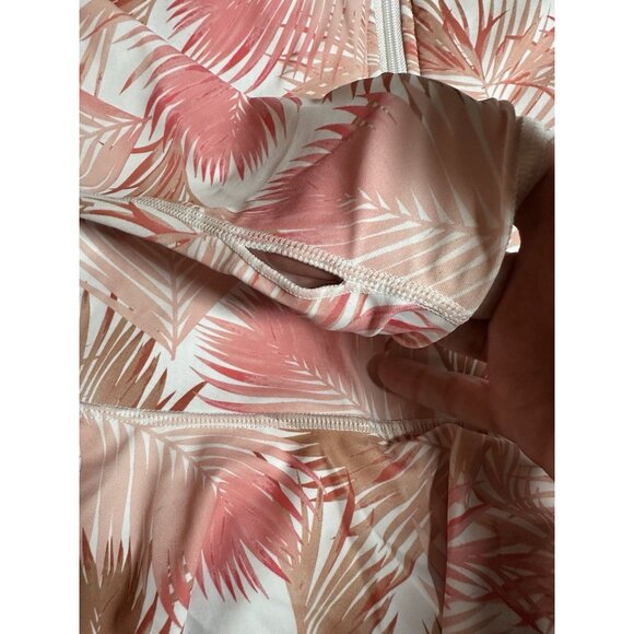 Women M Long Sleeve Rash Guard SwimDress Thumb Holes zippered with skirt/shorts - Picture 7 of 14